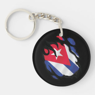 Porte-clefs Drapeau arraché à Cuba