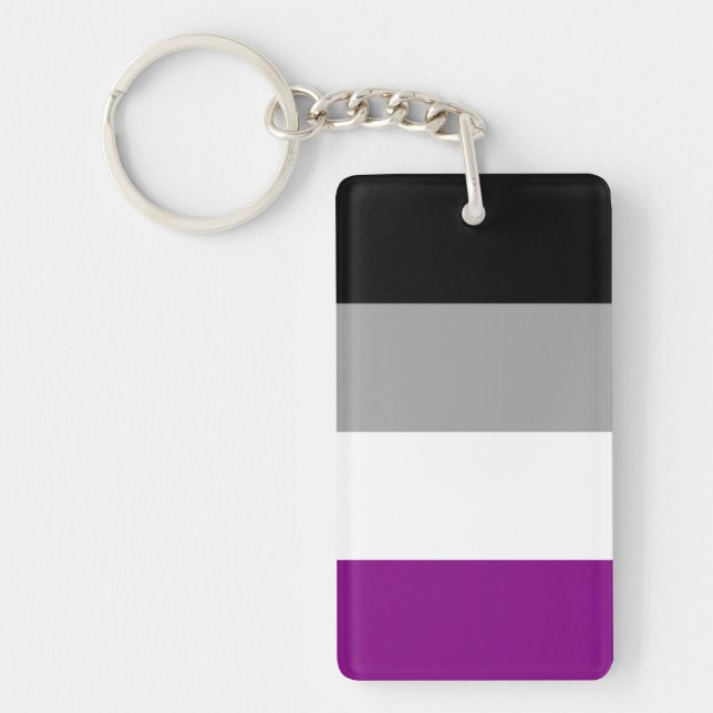 Porte-clefs Drapeau asexué (Devant)