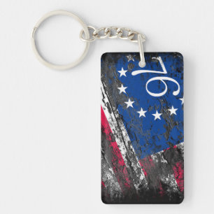 Porte-clefs Drapeau Betsy Ross 1776 4 juillet patriotique