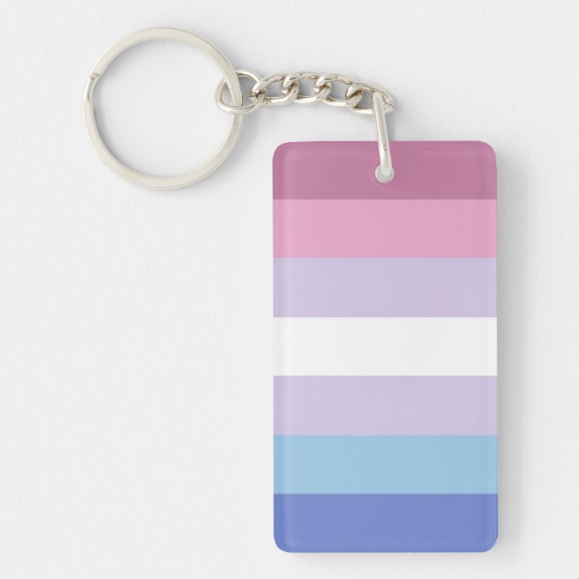 Porte-clefs Drapeau Bigender (Devant)