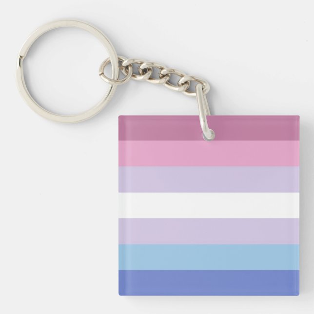 Porte-clefs Drapeau Bigender (Devant)