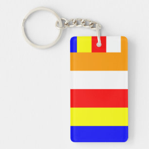 Porte-clefs Drapeau bouddhiste