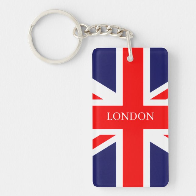 Porte-clefs Drapeau britannique de Londres  (Devant)