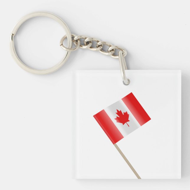 Porte-clefs Drapeau canadien (Devant)