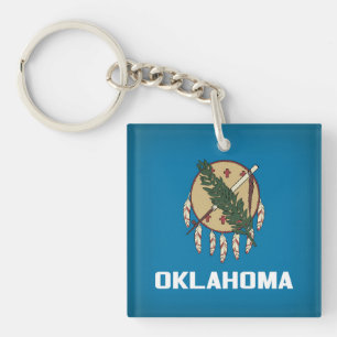Porte-clefs Drapeau cool De L'État De L'Oklahoma