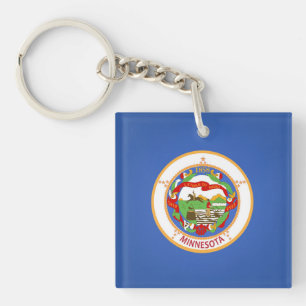 Porte-clefs Drapeau cool De L'État Du Minnesota