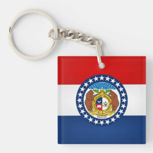 Porte-clefs Drapeau cool De L'État Du Missouri