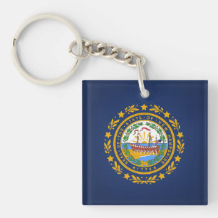 Porte-clefs Drapeau cool De L'État Du New Hampshire