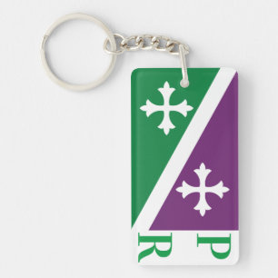 Porte-clefs Drapeau d'Adjuntas, Porto Rico