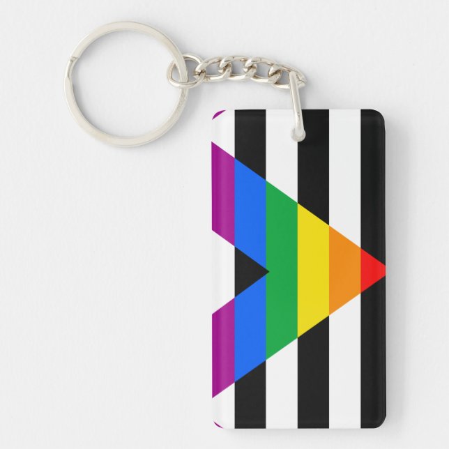 Porte-clefs Drapeau d'allié LGBTQ+ (Devant)