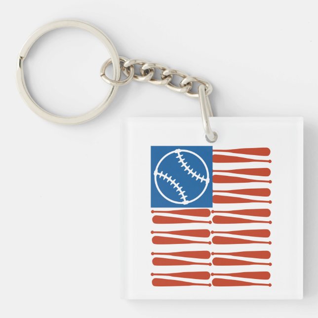 Porte-clefs Drapeau de baseball (Devant)
