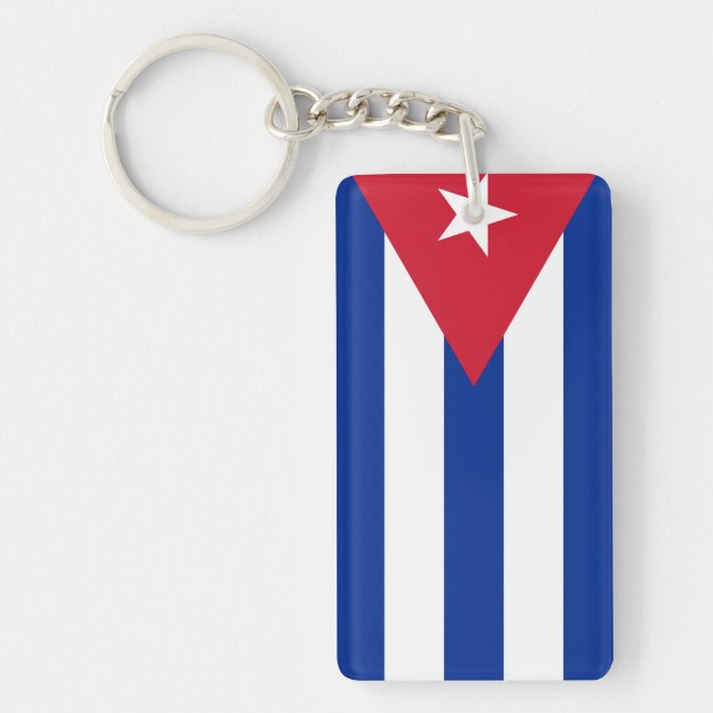Porte-clefs Drapeau de Cuba (Devant)