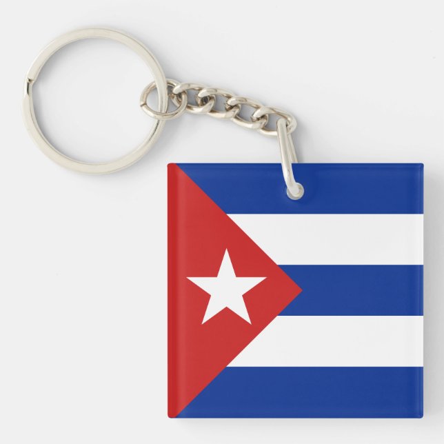 Porte-clefs Drapeau de Cuba (Devant)