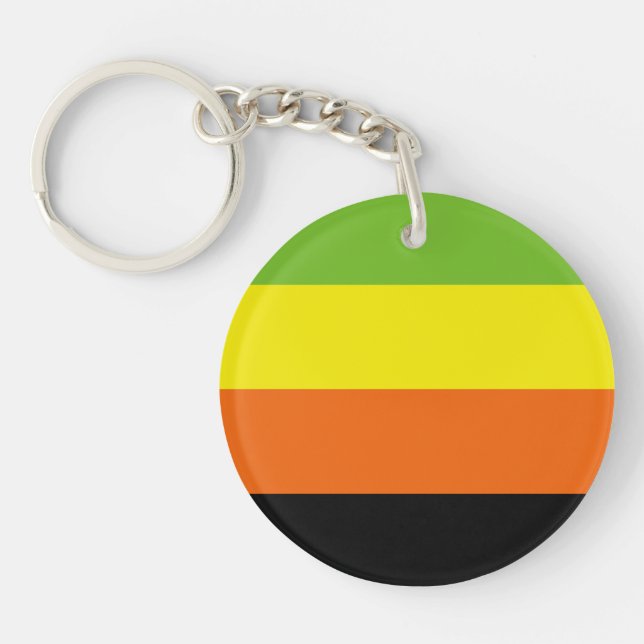 Porte-clefs Drapeau de fierté aromantique (Devant)