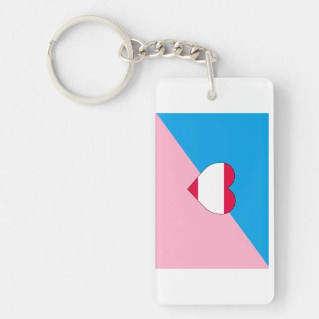 Porte-clefs Drapeau de fierté de jeu d'âge (Devant)