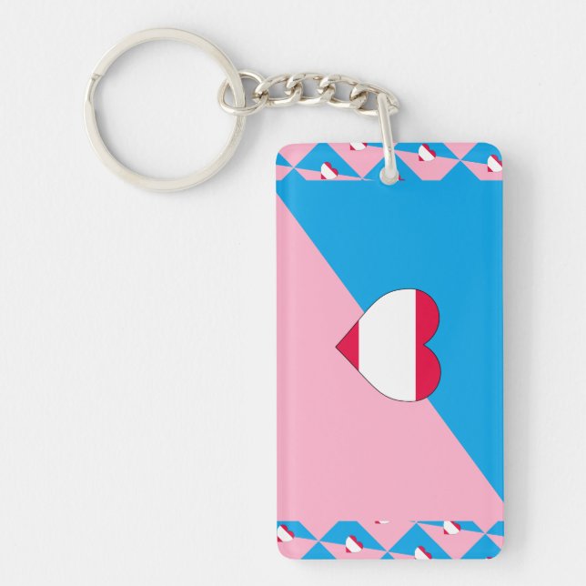 Porte-clefs Drapeau de fierté de jeu d'âge (Devant)