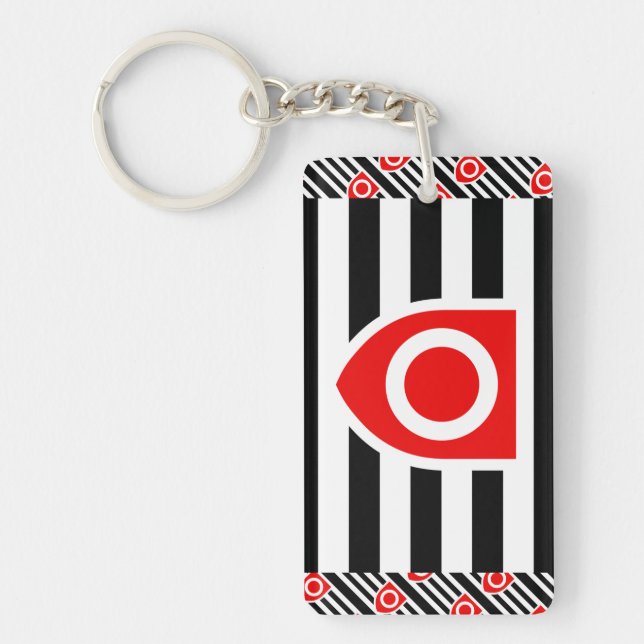 PORTE-CLEFS DRAPEAU DE FIERTE DE PROPRIÉTÉ (Devant)