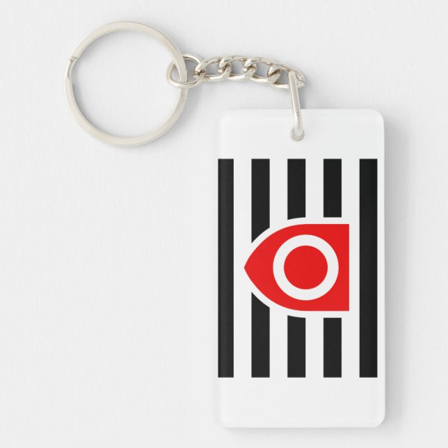 PORTE-CLEFS DRAPEAU DE FIERTE DE PROPRIÉTÉ (Devant)