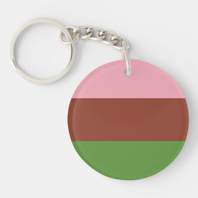 Porte-clefs Drapeau de fierté gynosexuel (Devant)