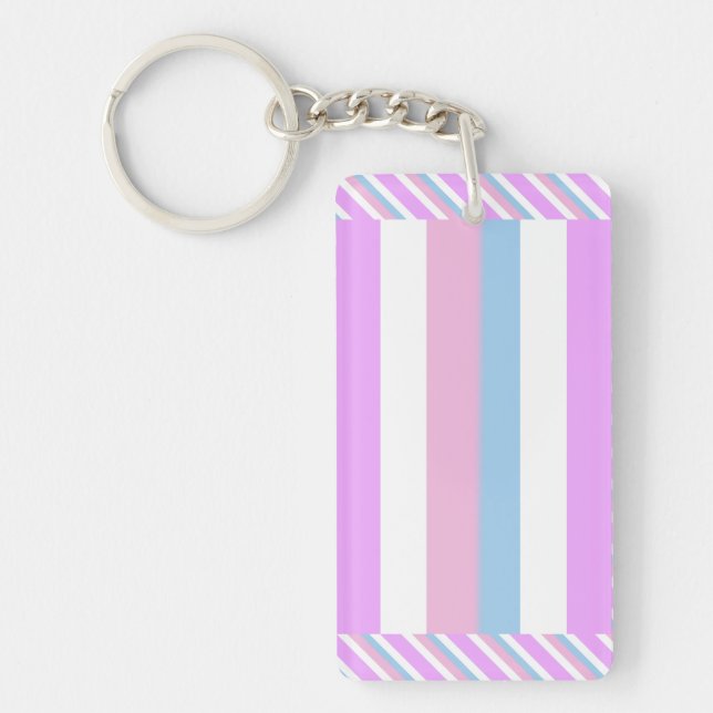 Porte-clefs Drapeau de fierté intersexe (Devant)