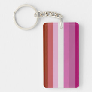 Porte-clefs Drapeau de fierté lesbienne (Origine)
