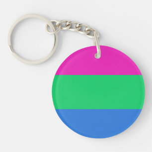 Porte-clefs Drapeau de fierté polysexuelle