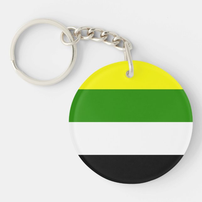 Porte-clefs Drapeau de fierté skoliosexuelle (Devant)