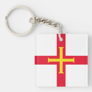Porte-clefs Drapeau de Guernesey