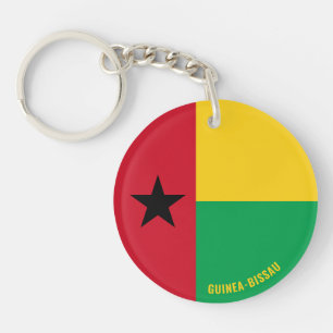 Porte-clefs Drapeau de Guinée-Bissau charmant patriotique