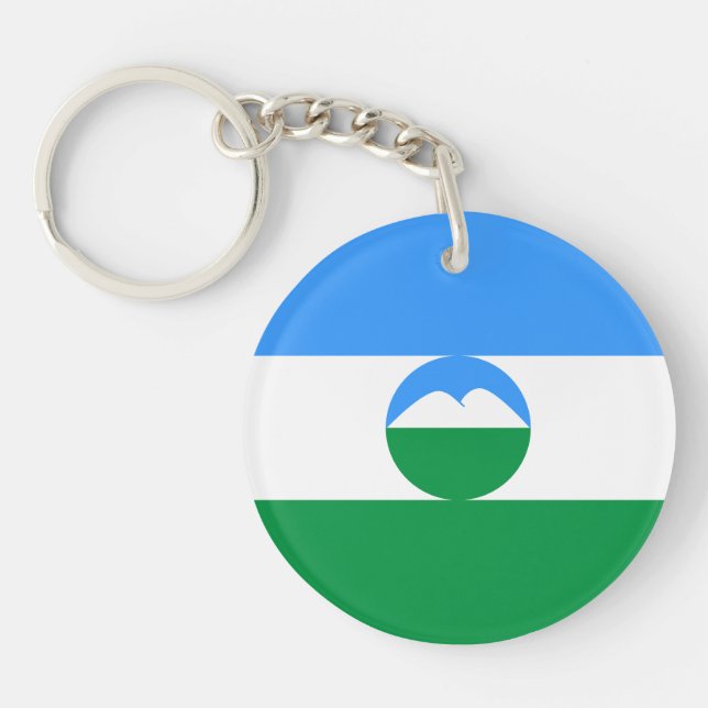 Porte-clefs Drapeau de Kabardino-Balkarie (Devant)