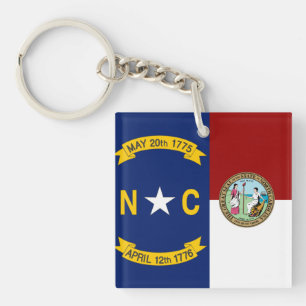 Porte-clefs Drapeau de la Caroline du Nord