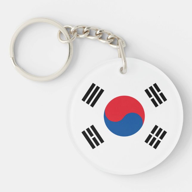 Porte-clefs Drapeau de la Corée du Sud (Devant)