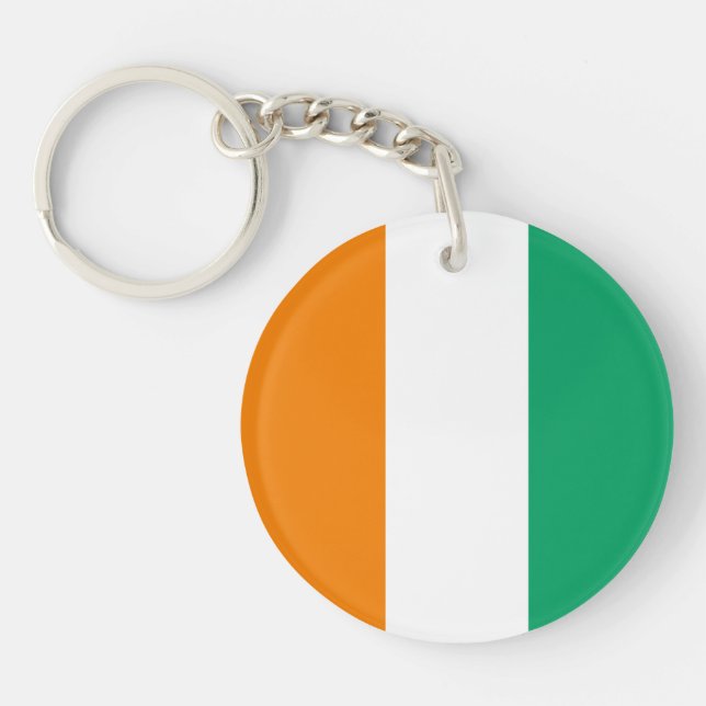 Porte-clefs Drapeau de la Côte d'Ivoire (Devant)