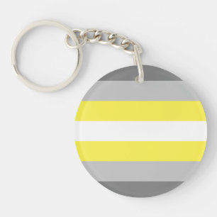 Porte-clefs Drapeau de la fierté de Demigender