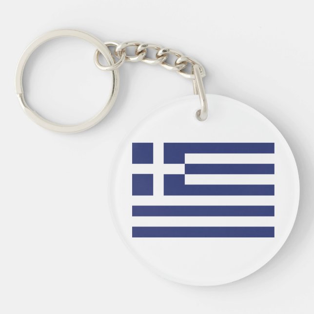 Porte-clefs Drapeau de la Grèce (Devant)