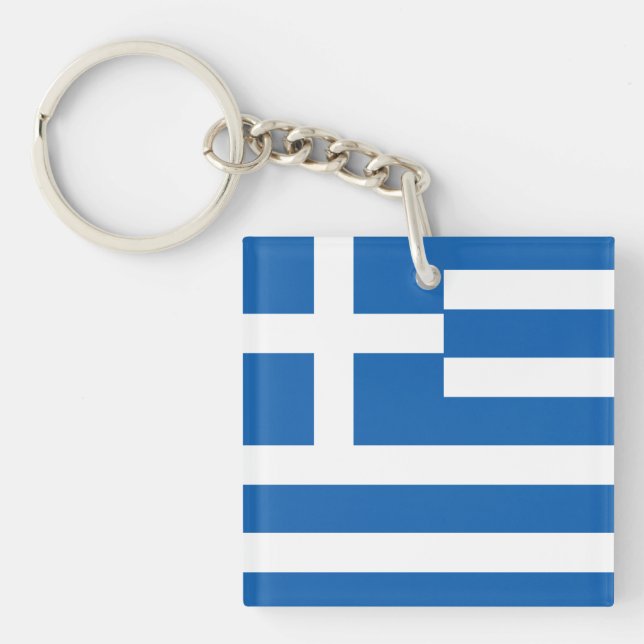 Porte-clefs Drapeau de la Grèce Drapeau grec (Devant)
