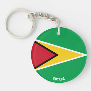 Porte-clefs Drapeau de la Guyane Charmant Patriotique