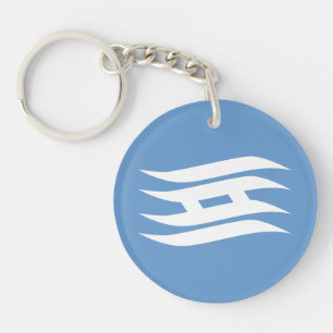 Porte-clefs Drapeau de la préfecture de Hyogo, Japon