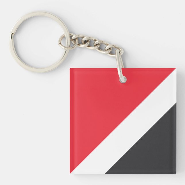 Porte-clefs Drapeau de la Principauté de Sealand (Devant)
