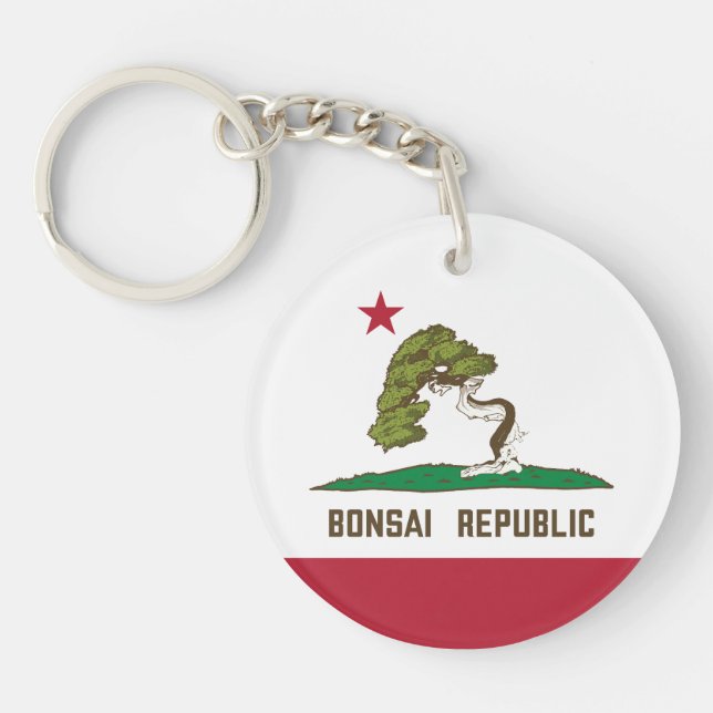 Porte-clefs Drapeau de la République de Bonsai (Devant)