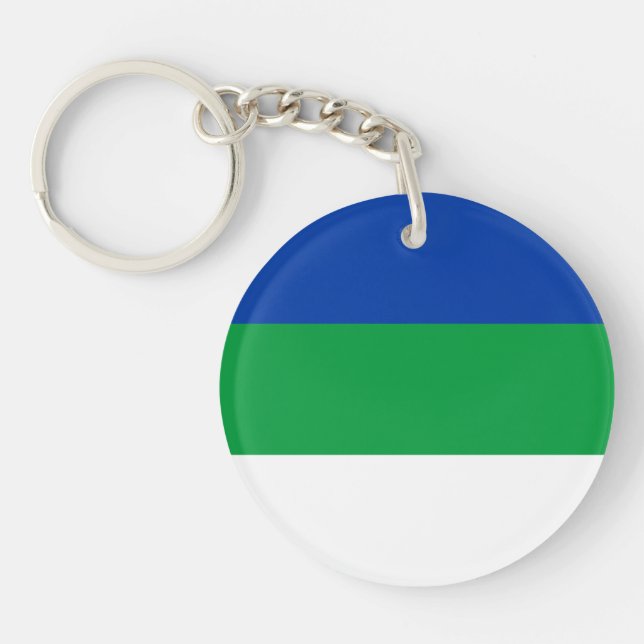 Porte-clefs Drapeau de la République de Komi (Devant)