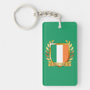 Porte-clefs Drapeau de la République d'Irlande Bouclier