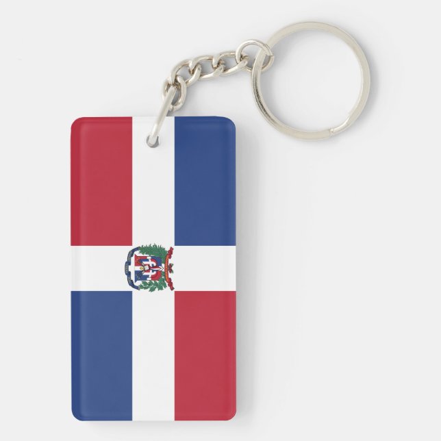 Porte-clefs Drapeau de la République dominicaine (Dos)