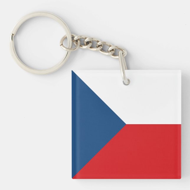 Porte-clefs Drapeau de la République tchèque (Devant)