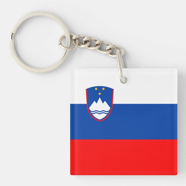 Porte-clefs Drapeau de la Slovénie (Devant)