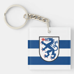 Porte-clefs drapeau de la ville d'Ingolstadt allemagne symbole