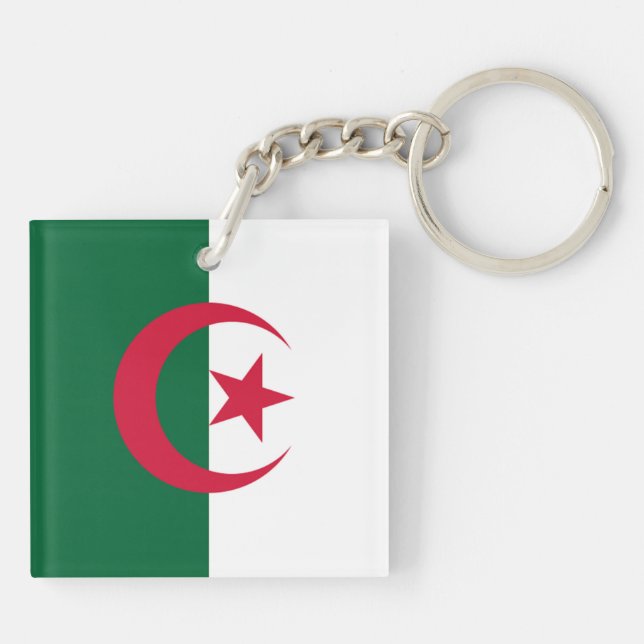 Porte-clés Double Face Tissu - Drapeau Chine - Multicolore - Fabriqué En France