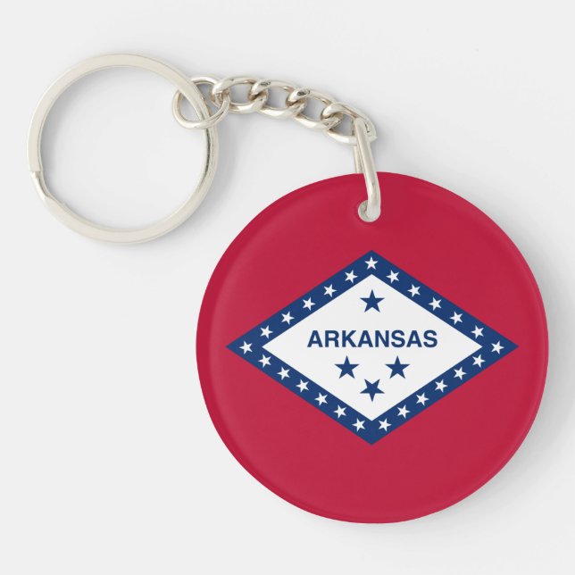 Porte-clefs Drapeau de l'Arkansas (Devant)