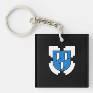 Porte-clefs drapeau de l'emblème de la ville de Bottrop allema