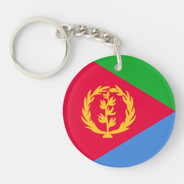Porte-clefs Drapeau de l'Érythrée (Devant)